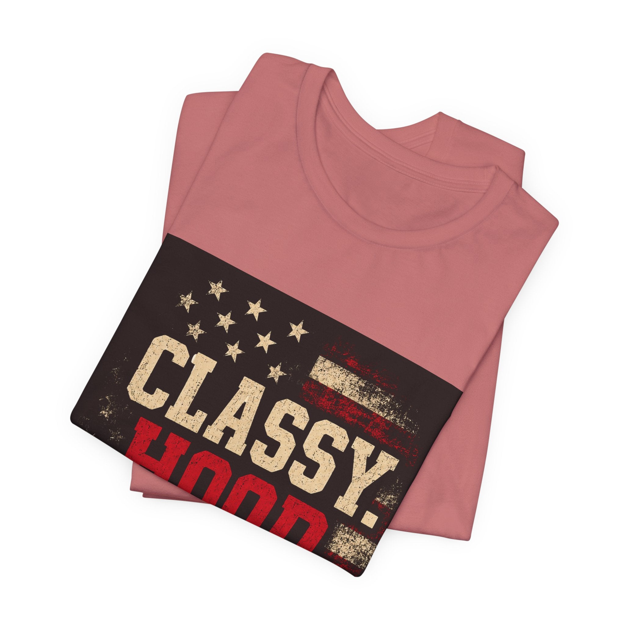 Classy Hood Blessed Tee — Patriotic Vintage Graphic Shirt