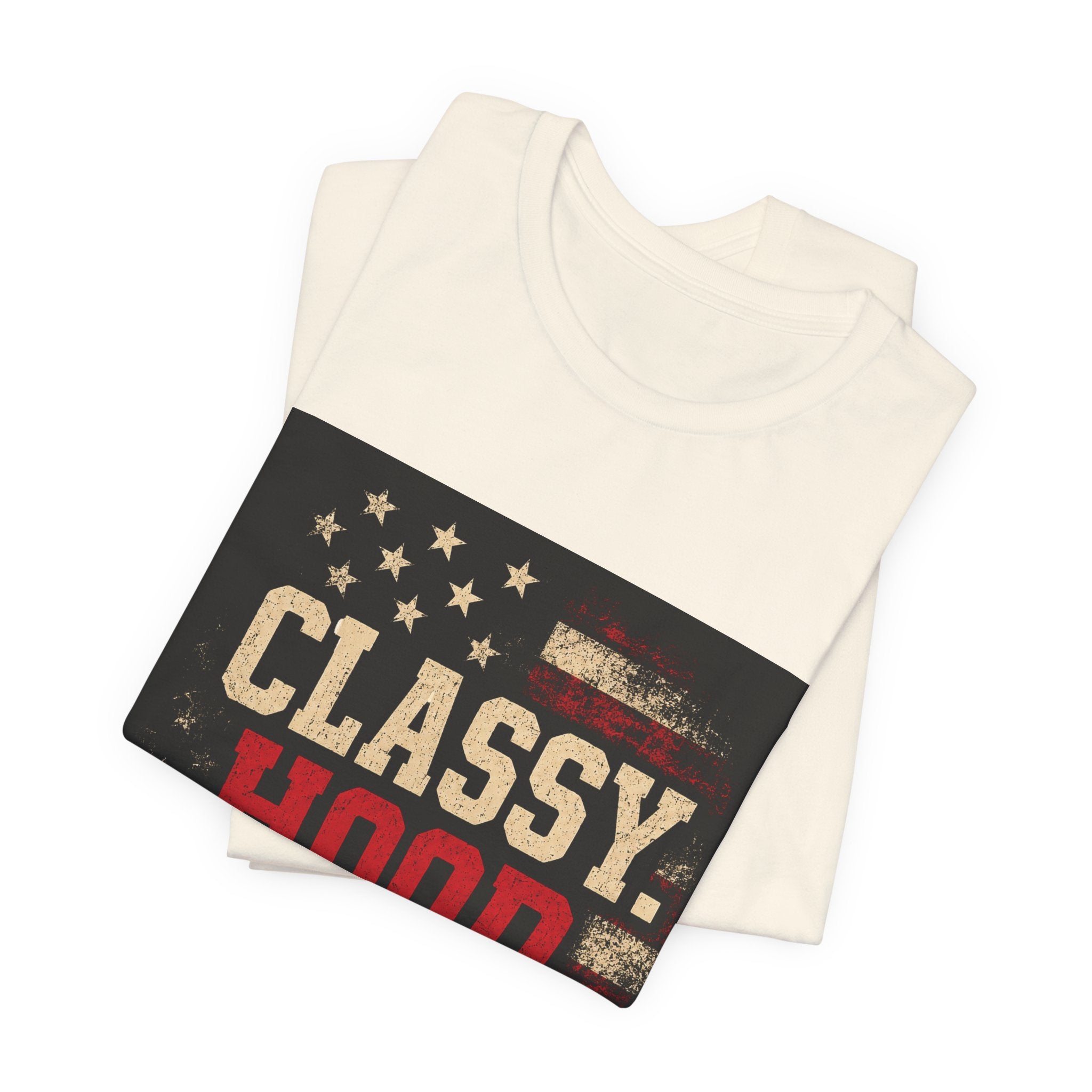 Classy Hood Blessed Tee — Patriotic Vintage Graphic Shirt
