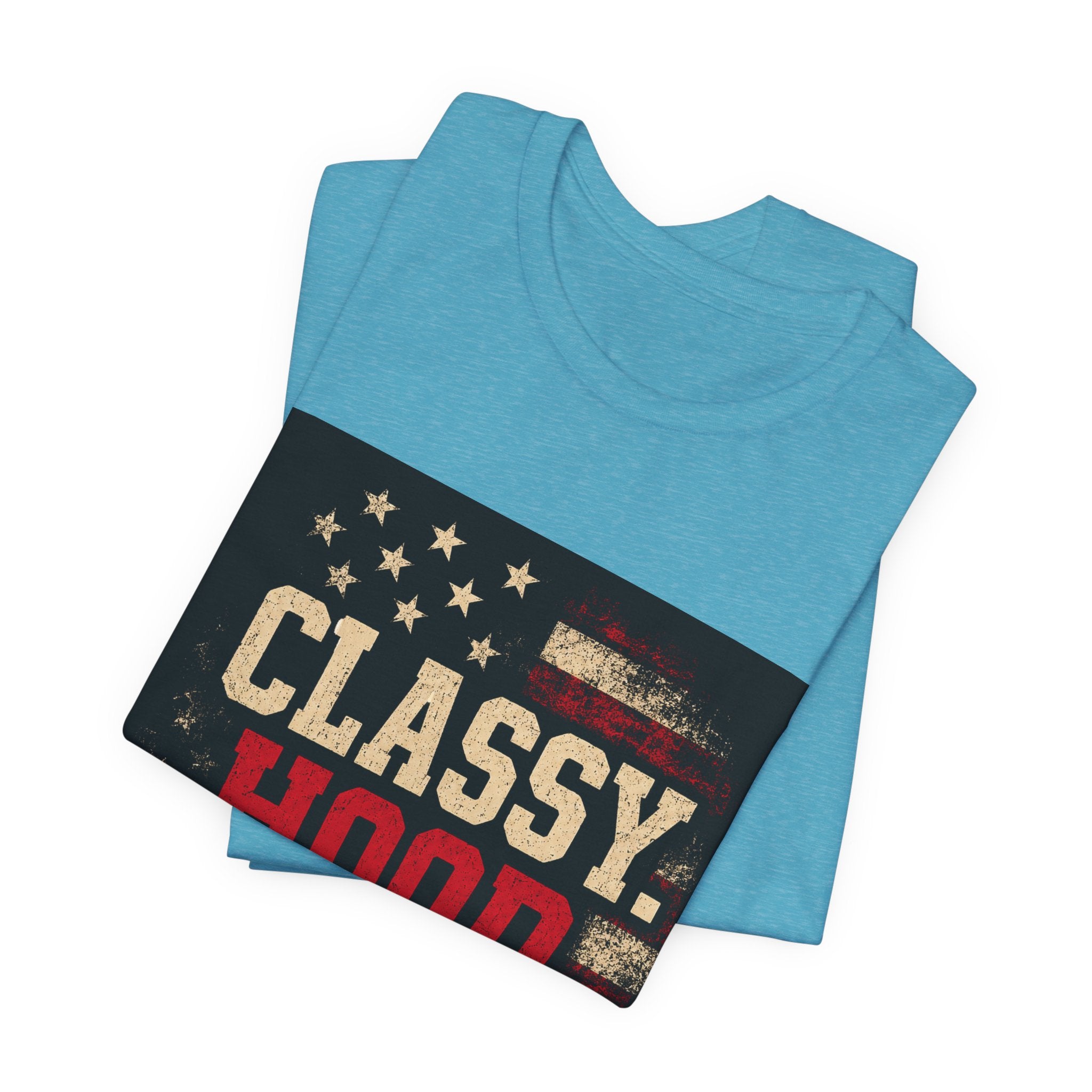 Classy Hood Blessed Tee — Patriotic Vintage Graphic Shirt