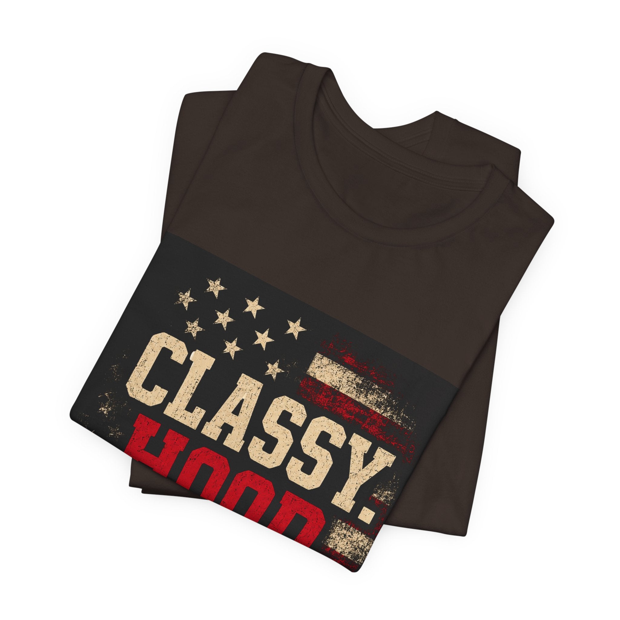 Classy Hood Blessed Tee — Patriotic Vintage Graphic Shirt