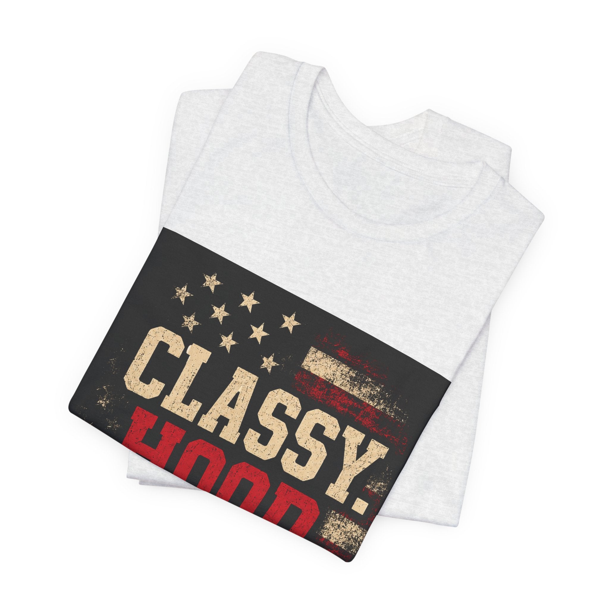 Classy Hood Blessed Tee — Patriotic Vintage Graphic Shirt