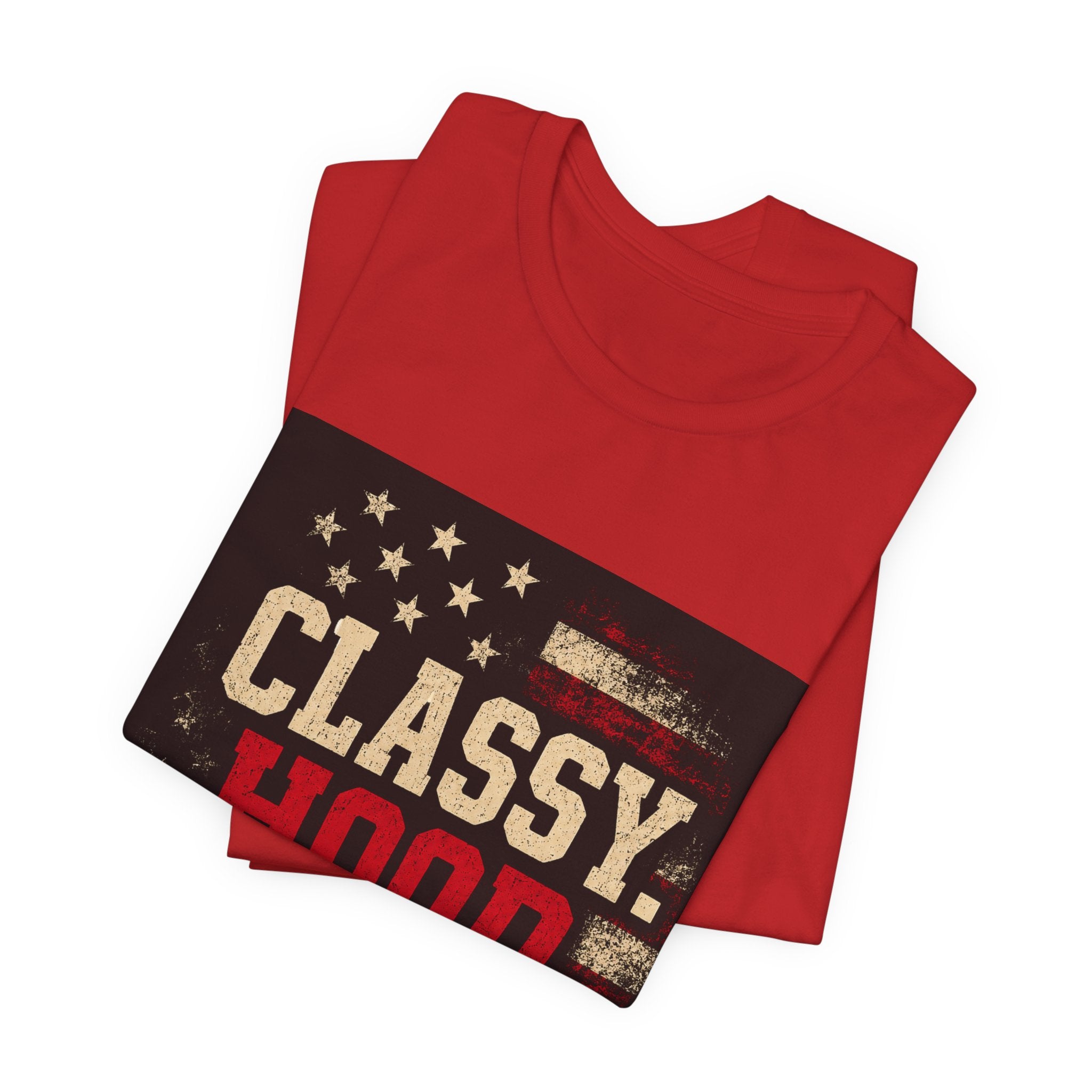 Classy Hood Blessed Tee — Patriotic Vintage Graphic Shirt