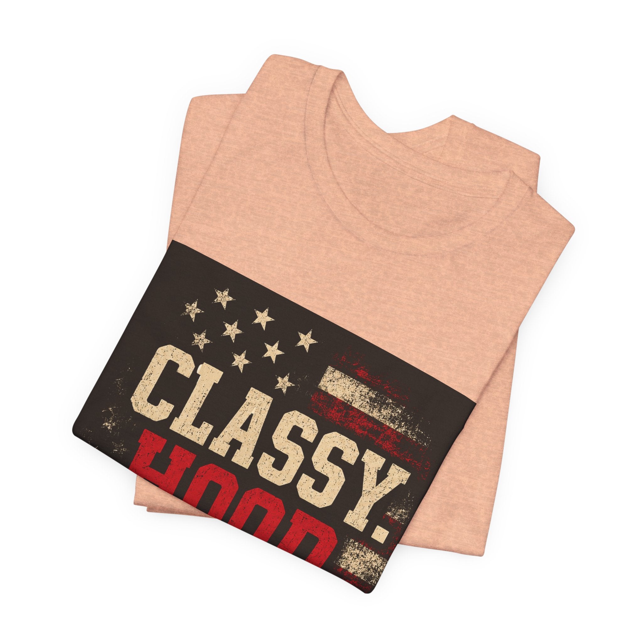 Classy Hood Blessed Tee — Patriotic Vintage Graphic Shirt